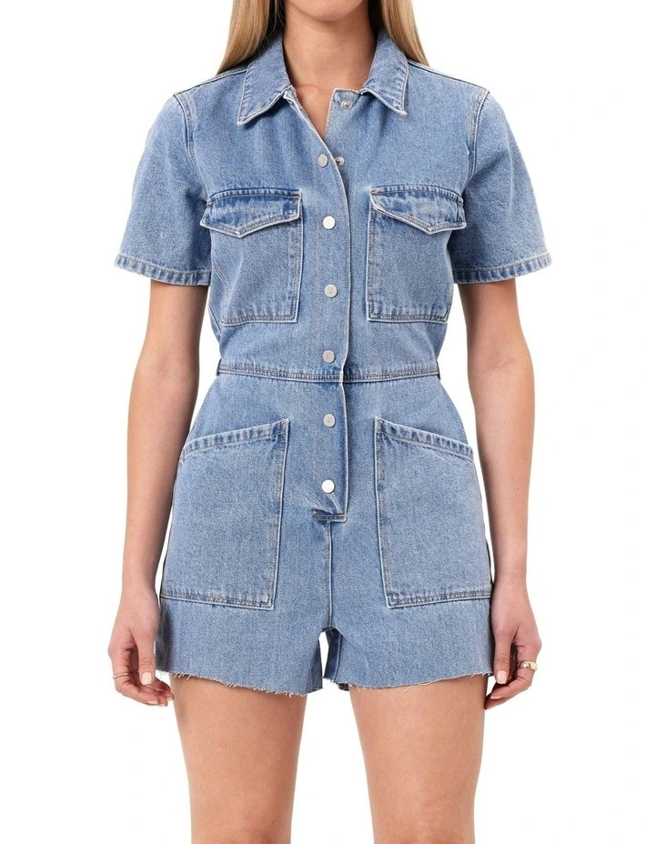 Short Coverall in Blue