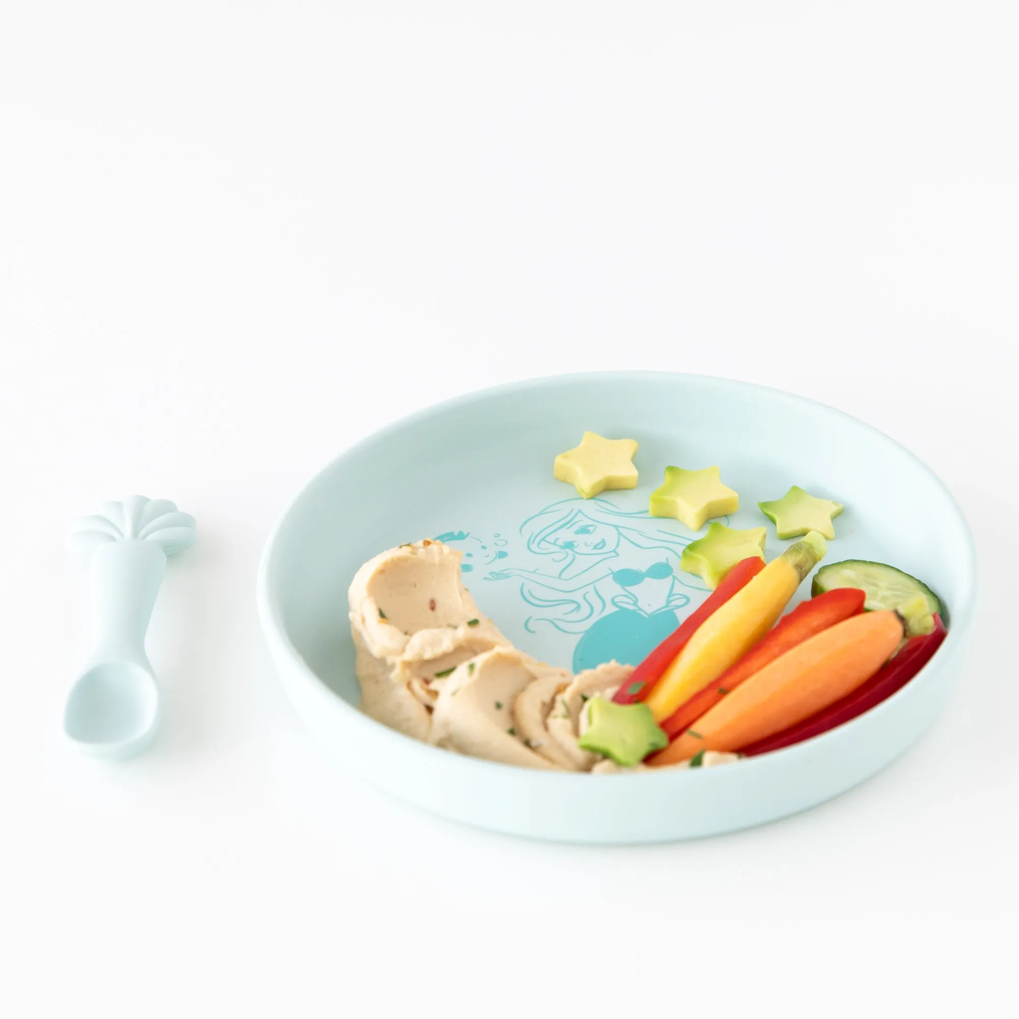 Silicone Plate + Spoon Set: Disney Princess Ariel