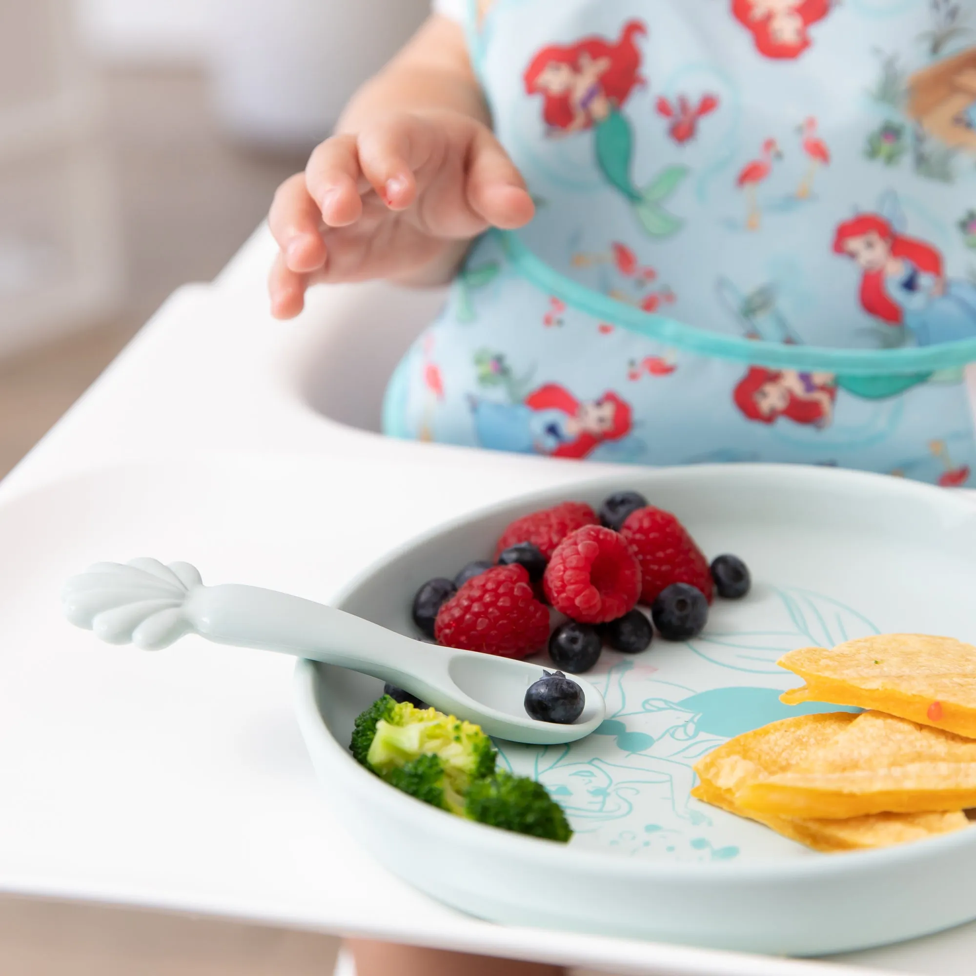 Silicone Plate + Spoon Set: Disney Princess Ariel