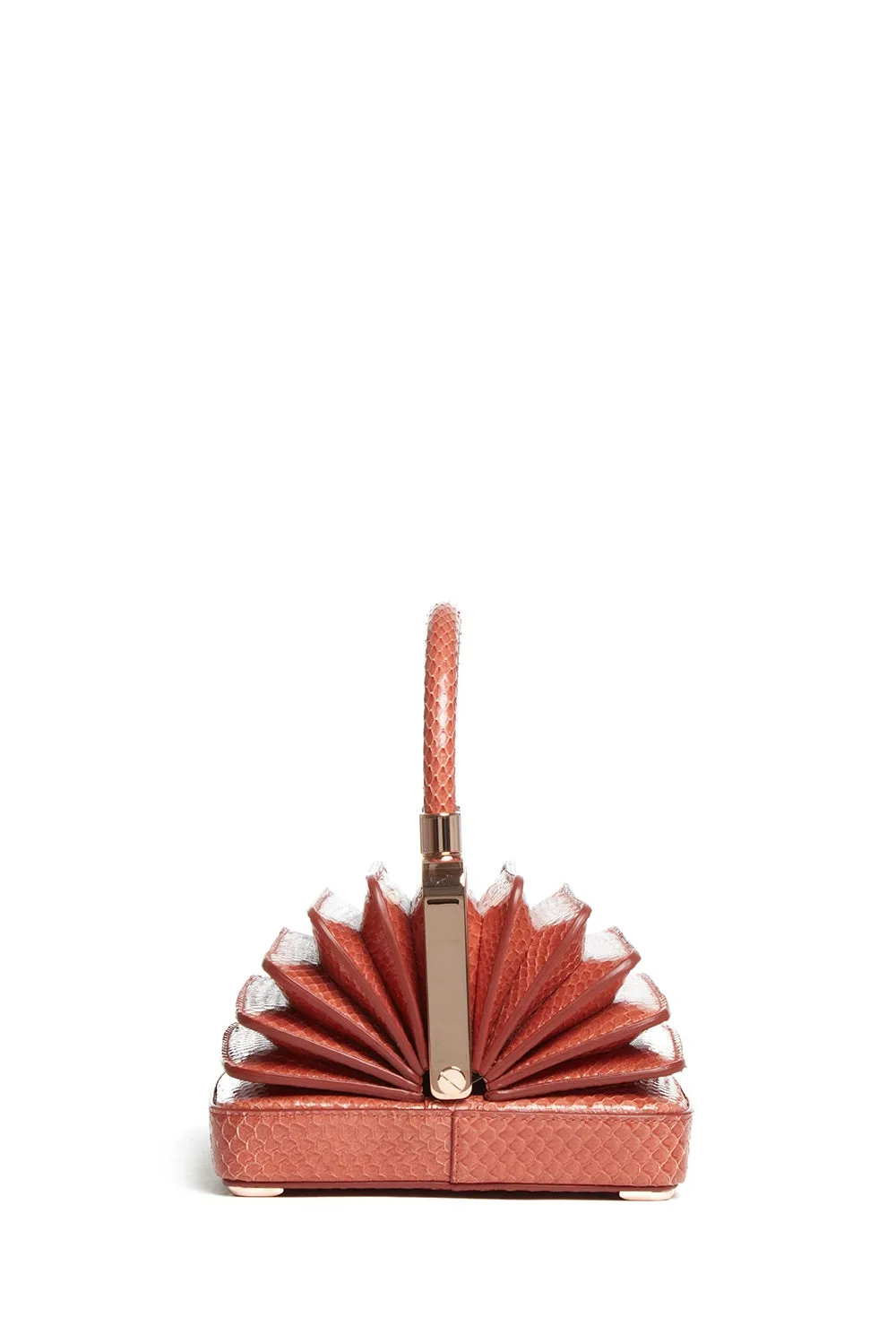 Small Diana Bag in Coral Snakeskin