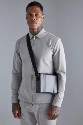 Smart Rigid Cross Body Bag | boohooMAN UK