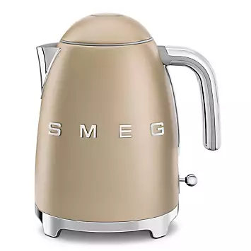 SMEG KLF03CHMUK 50’s Style Jug Kettle 300W 1.7L - Matte Champagne Gold | Kaleidoscope