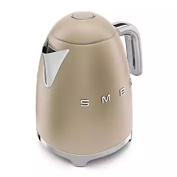 SMEG KLF03CHMUK 50’s Style Jug Kettle 300W 1.7L - Matte Champagne Gold | Kaleidoscope