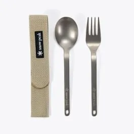 Snow Peak Titanium Fork & Spoon Set