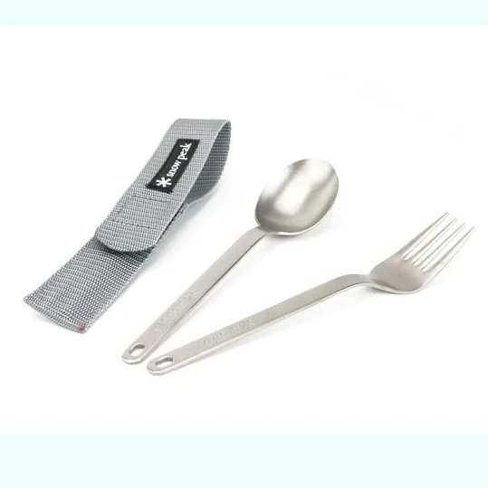 Snow Peak Titanium Fork & Spoon Set