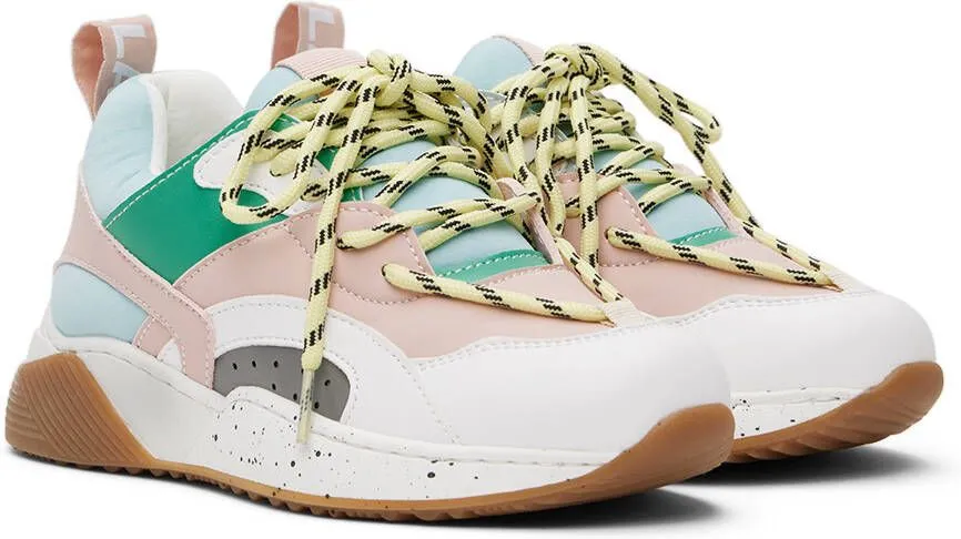 Stella McCartney Kids Pink & White Colorblock Sneakers