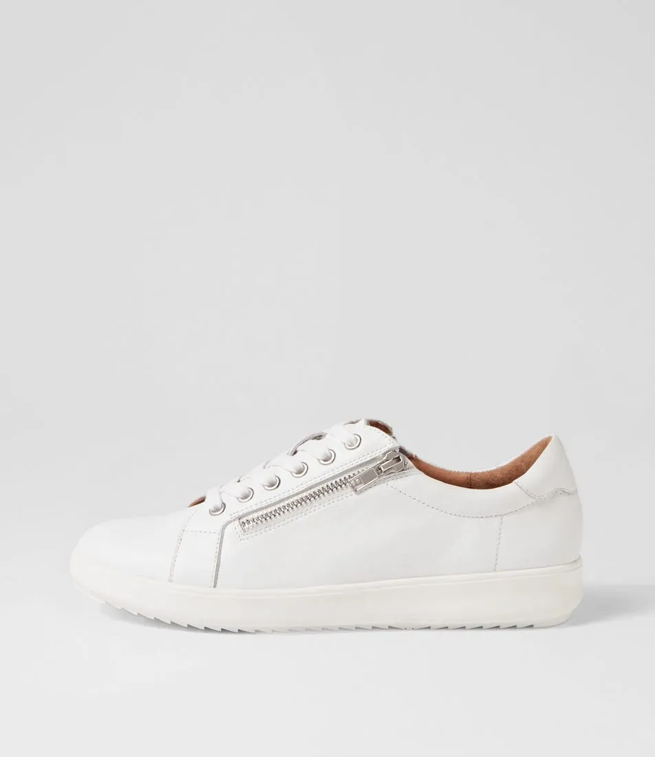 SUPERSOFT Lillyz White Leather Sneakers