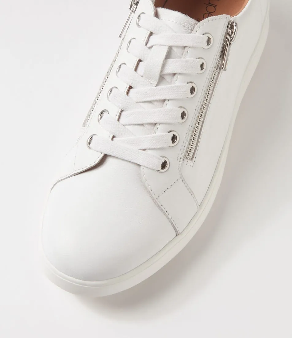 SUPERSOFT Lillyz White Leather Sneakers