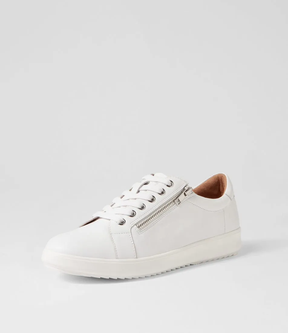 SUPERSOFT Lillyz White Leather Sneakers