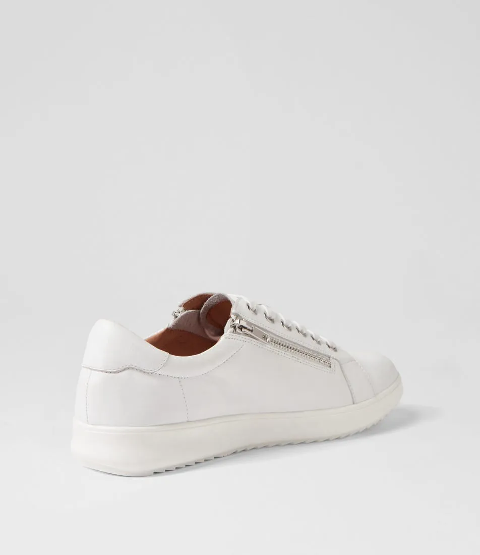 SUPERSOFT Lillyz White Leather Sneakers