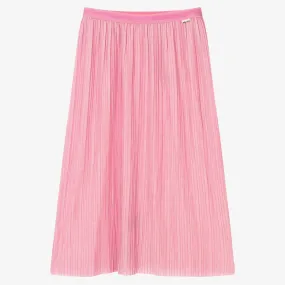 Teen Girls Pink Pleated Skirt