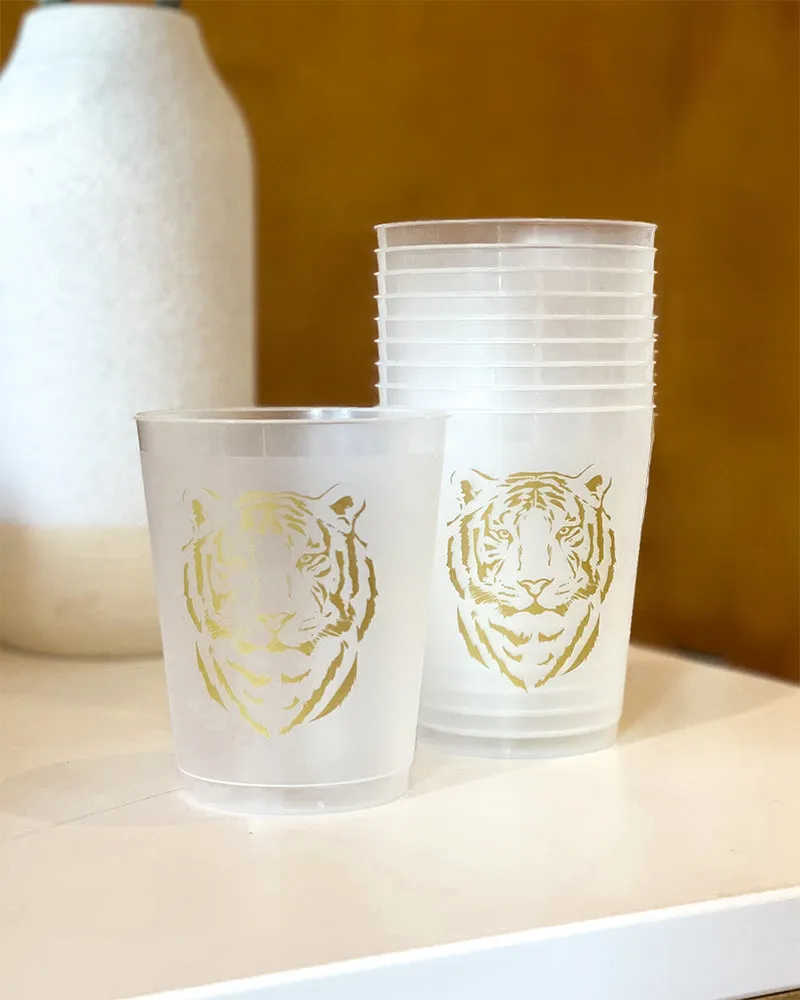 Tiger Hostess Gift Bundle - Towel, Cups, & Spoon Rest