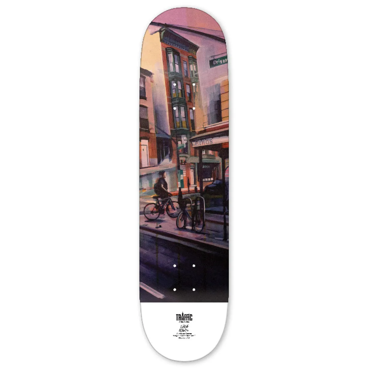 TRAFFIC SKATEBOARDS DRIGGS & MANHATTAN NO ENIDS DECK 7.8