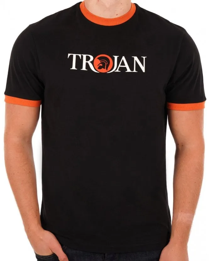 Trojan Helmet Logo T-shirt Black