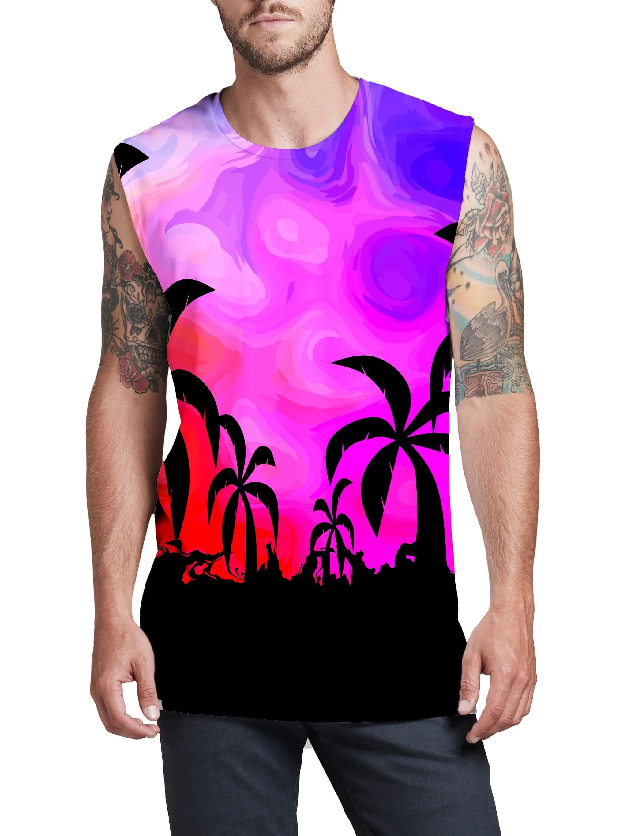 Tropical Twilight Men's Muscle Tank