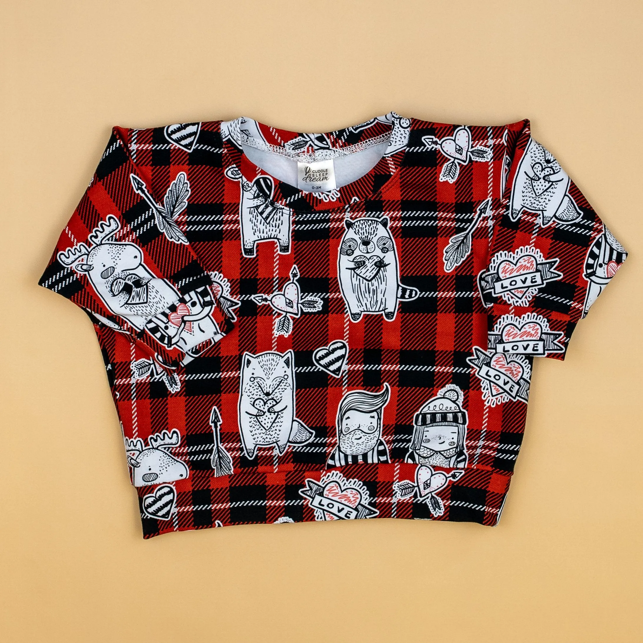 Valentine Wilderness Plaid Pullover (0/3m, 6/9m)