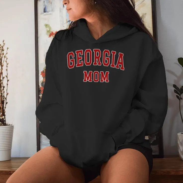 Varsity Souvenir Georgia State Mom Mother Women Hoodie