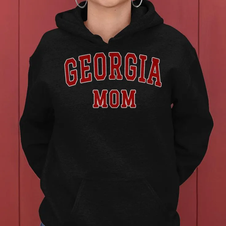 Varsity Souvenir Georgia State Mom Mother Women Hoodie