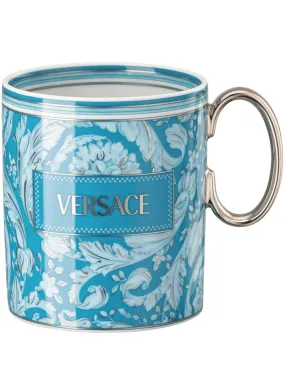 Versace Barocco porcelain mug - Blue