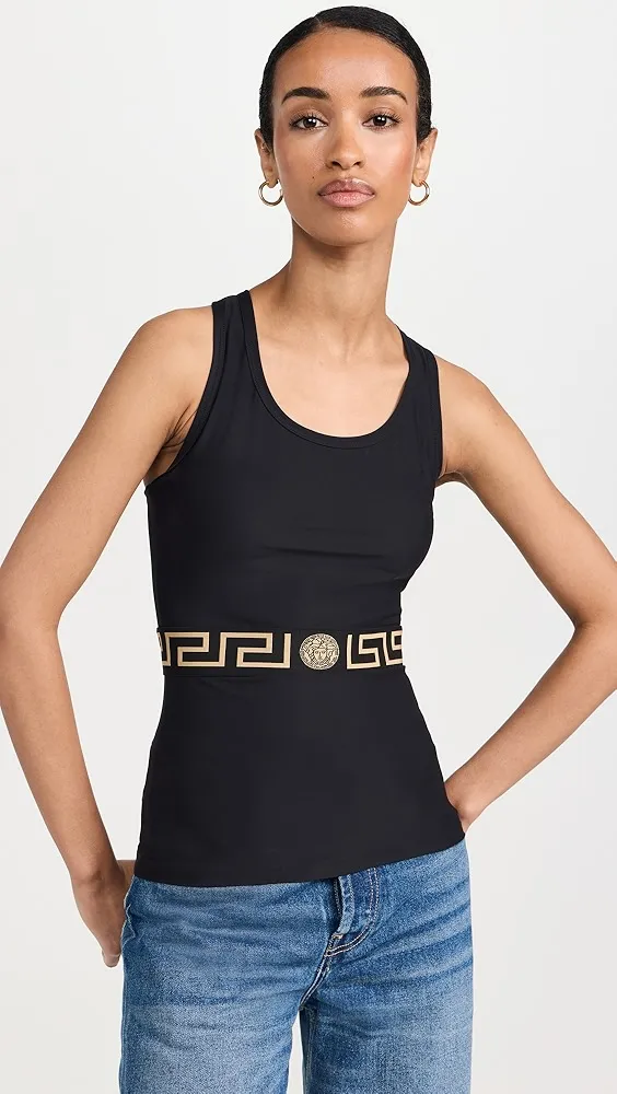 Versace   Lycra Matt Tank Top 