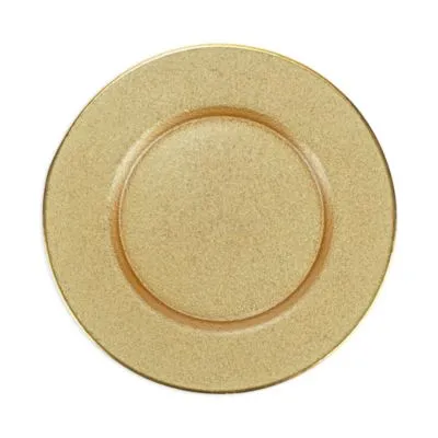 Vietri Metallic Glass Service Plate Charger