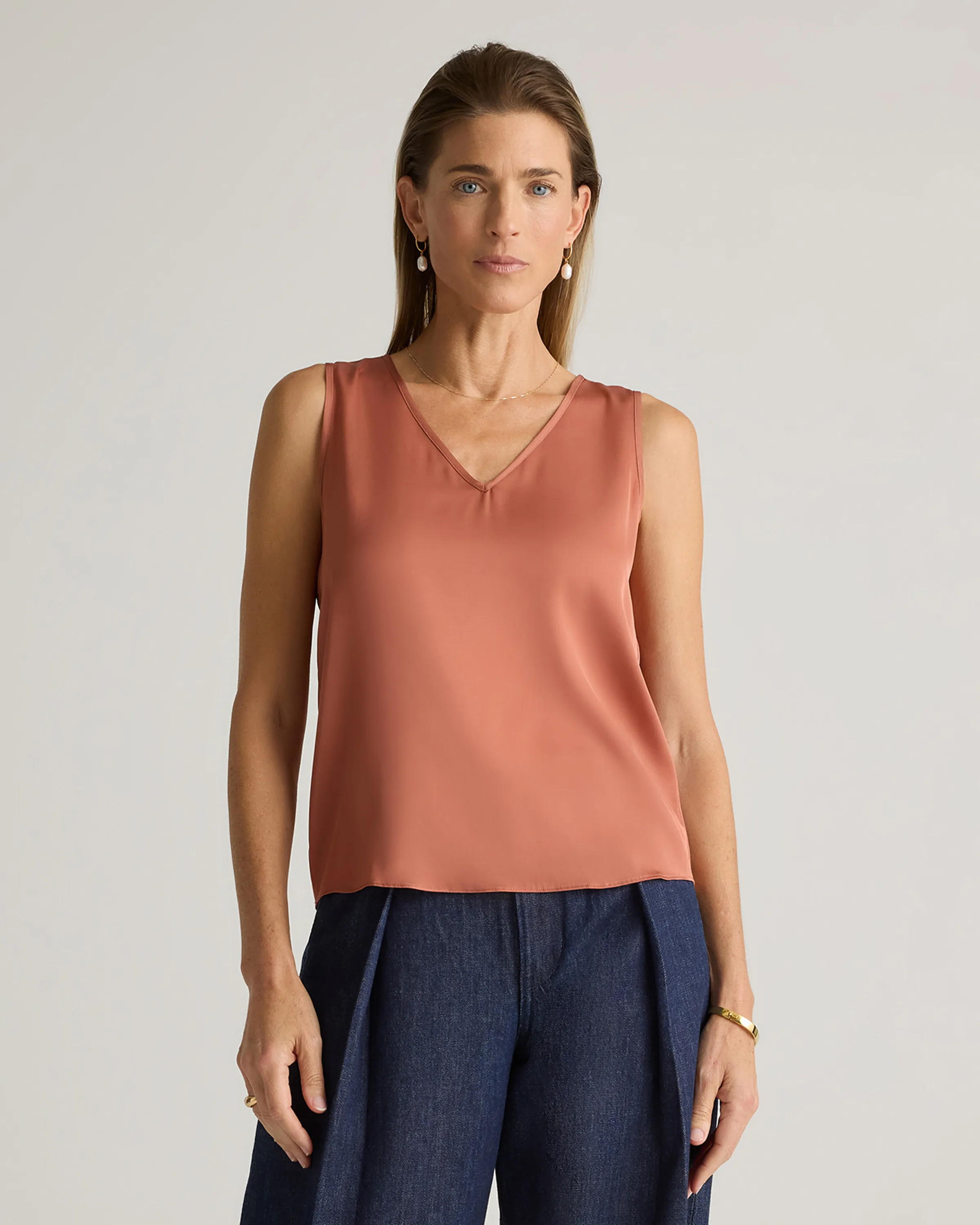 Washable Stretch Silk Tank | Quince