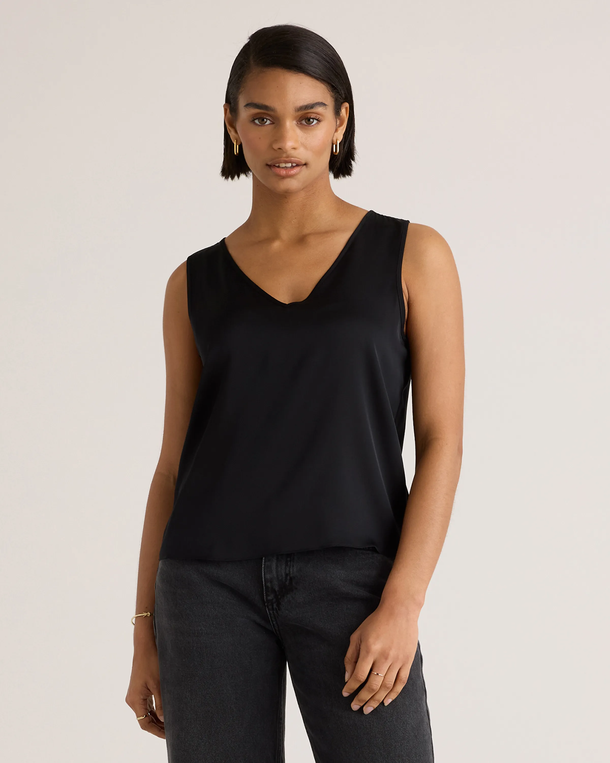 Washable Stretch Silk Tank | Quince