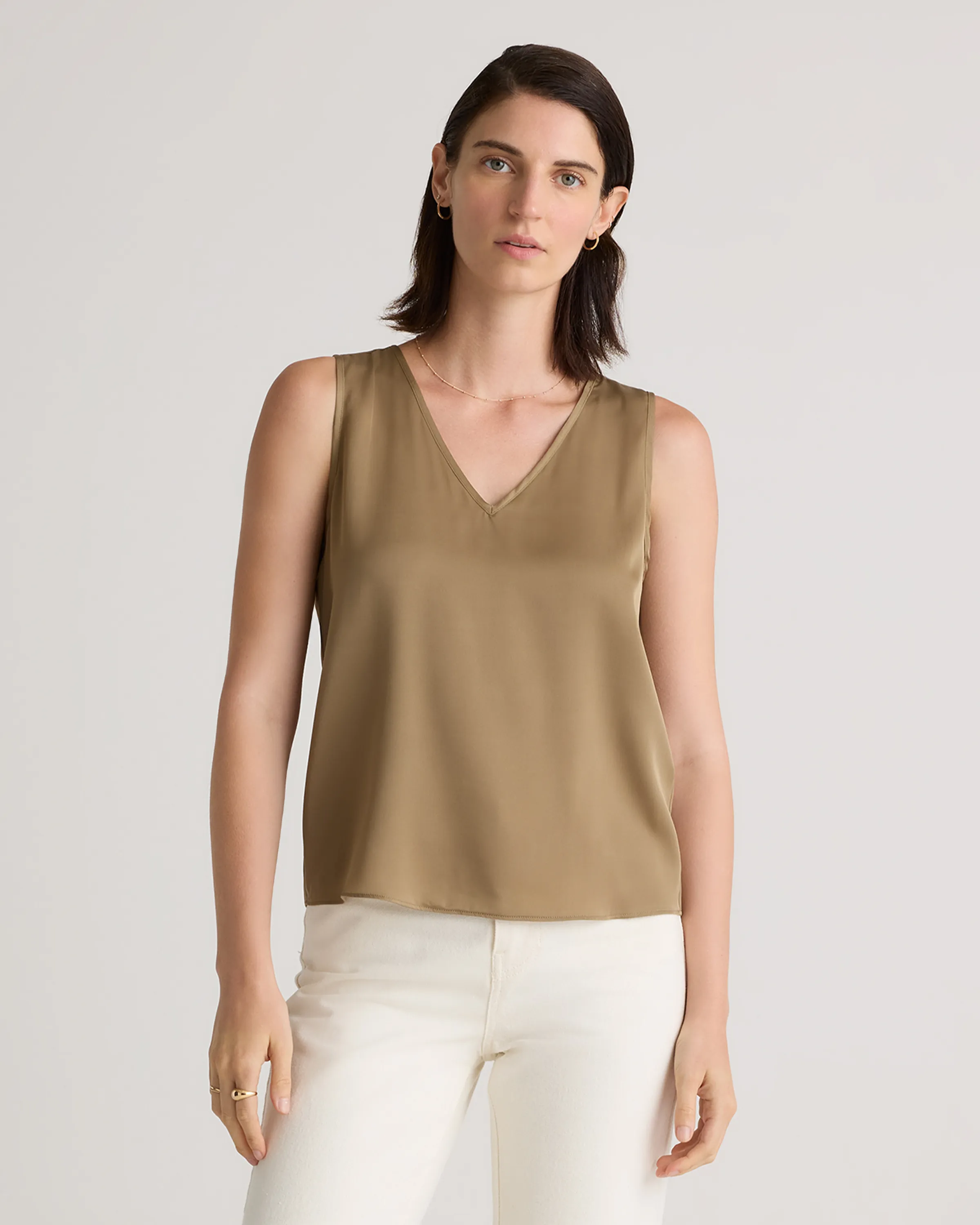 Washable Stretch Silk Tank | Quince