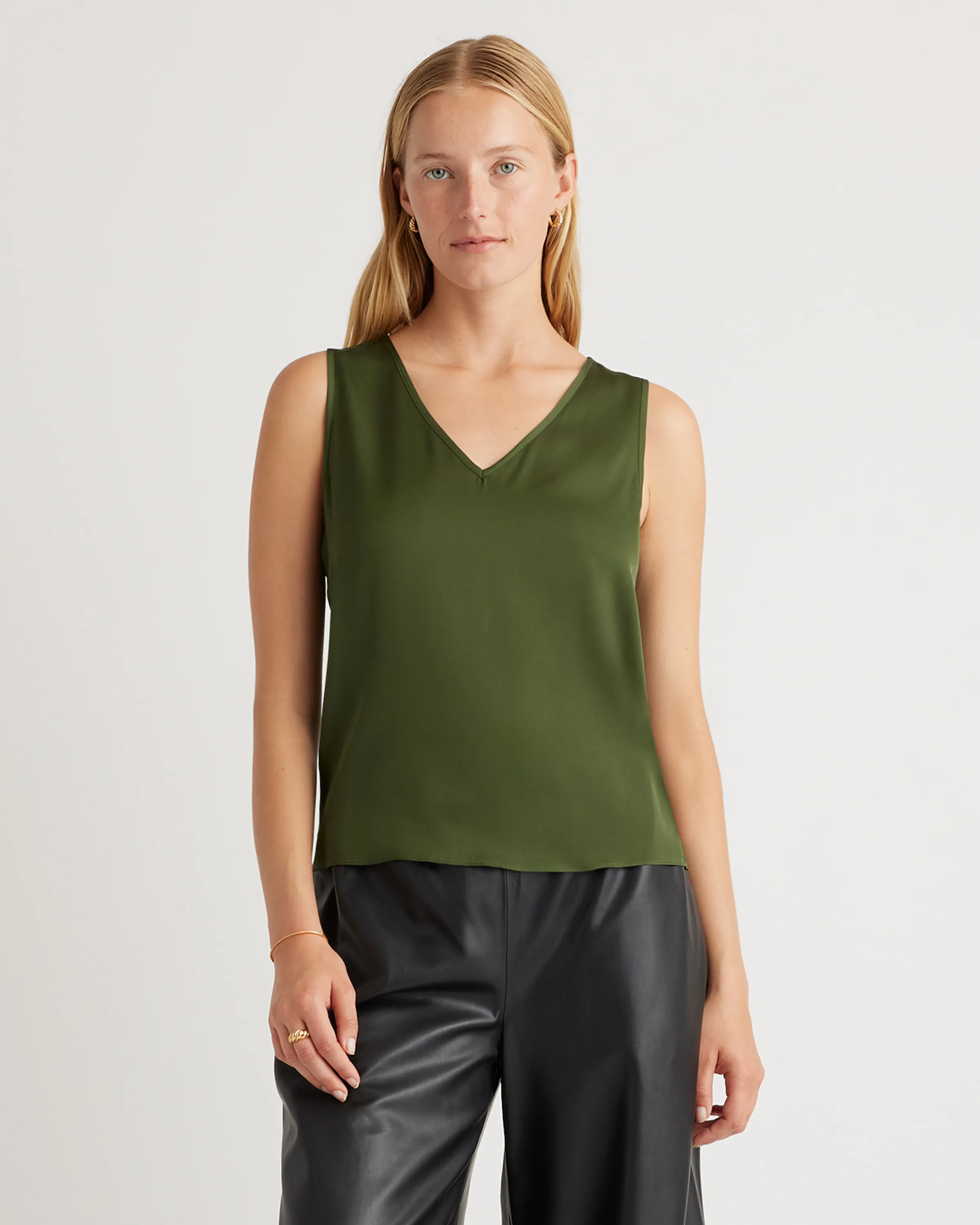 Washable Stretch Silk Tank | Quince