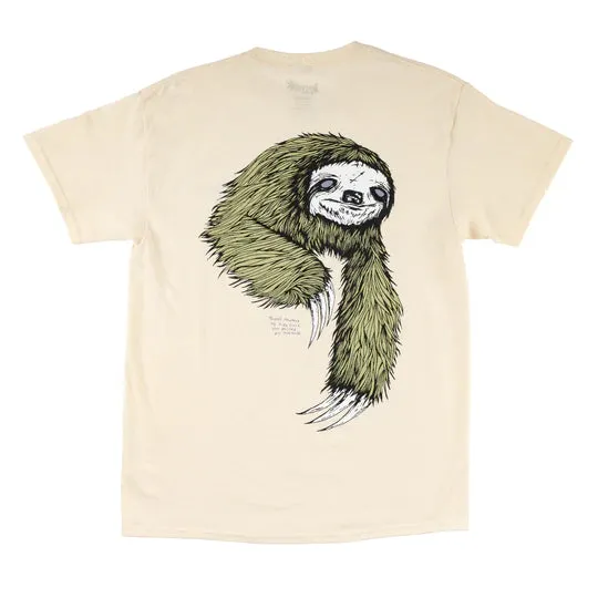 Welcome Skateboards - SLOTH TEE - BONE/SAGE