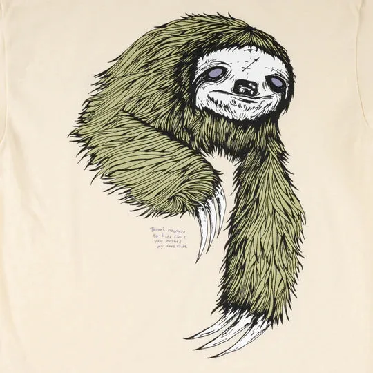 Welcome Skateboards - SLOTH TEE - BONE/SAGE