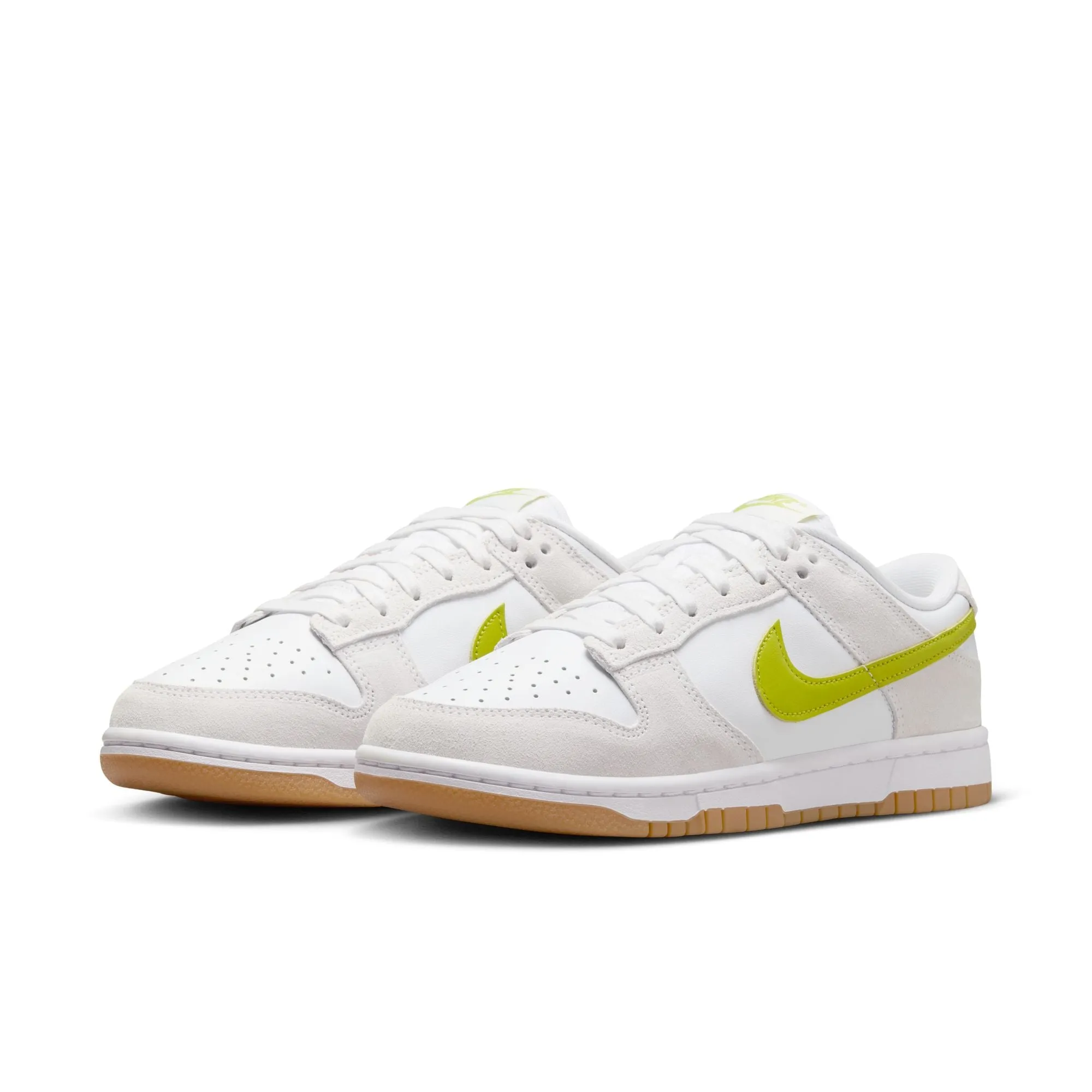 WMNS Nike Dunk Low (White/Bright Cactus/Gum Yellow)