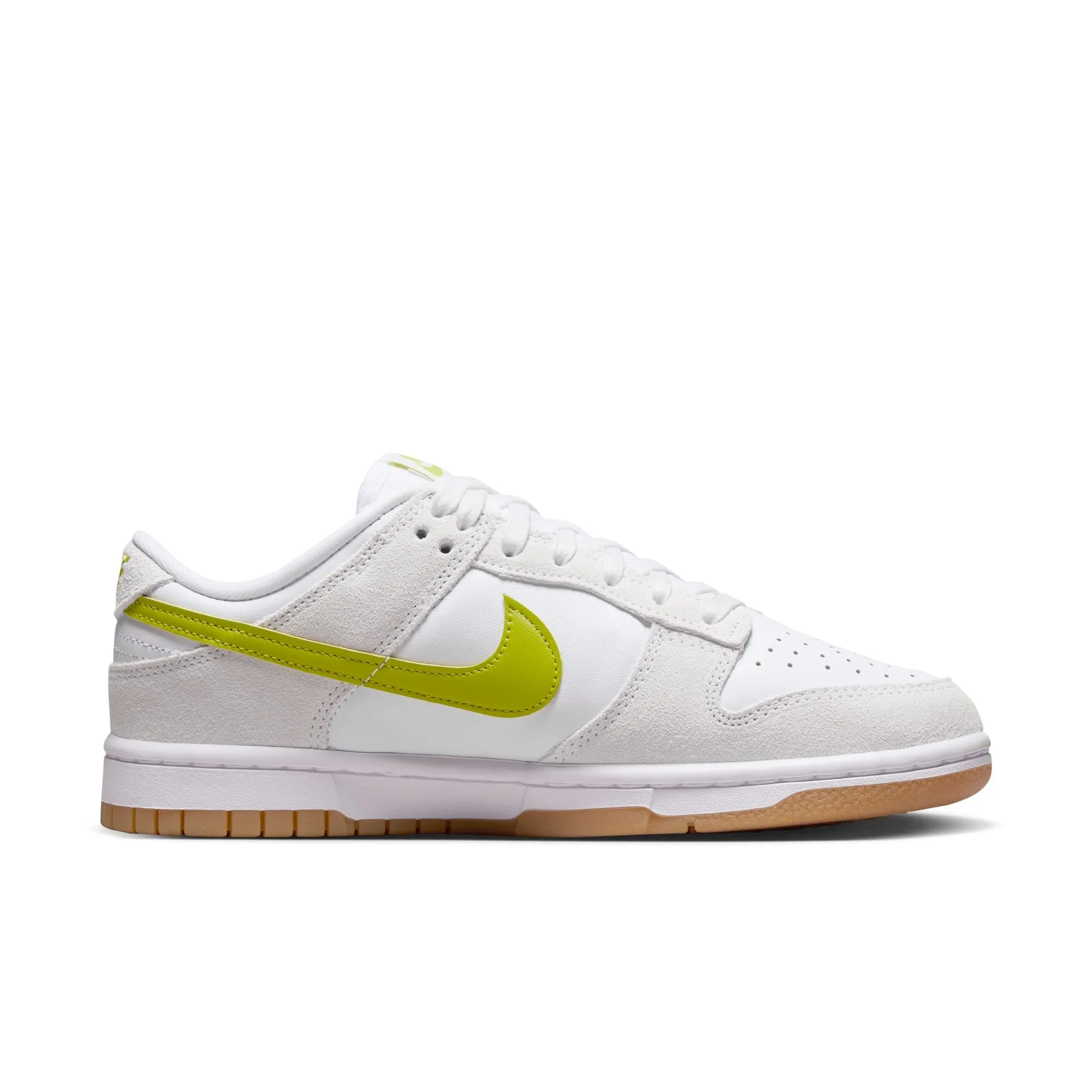 WMNS Nike Dunk Low (White/Bright Cactus/Gum Yellow)