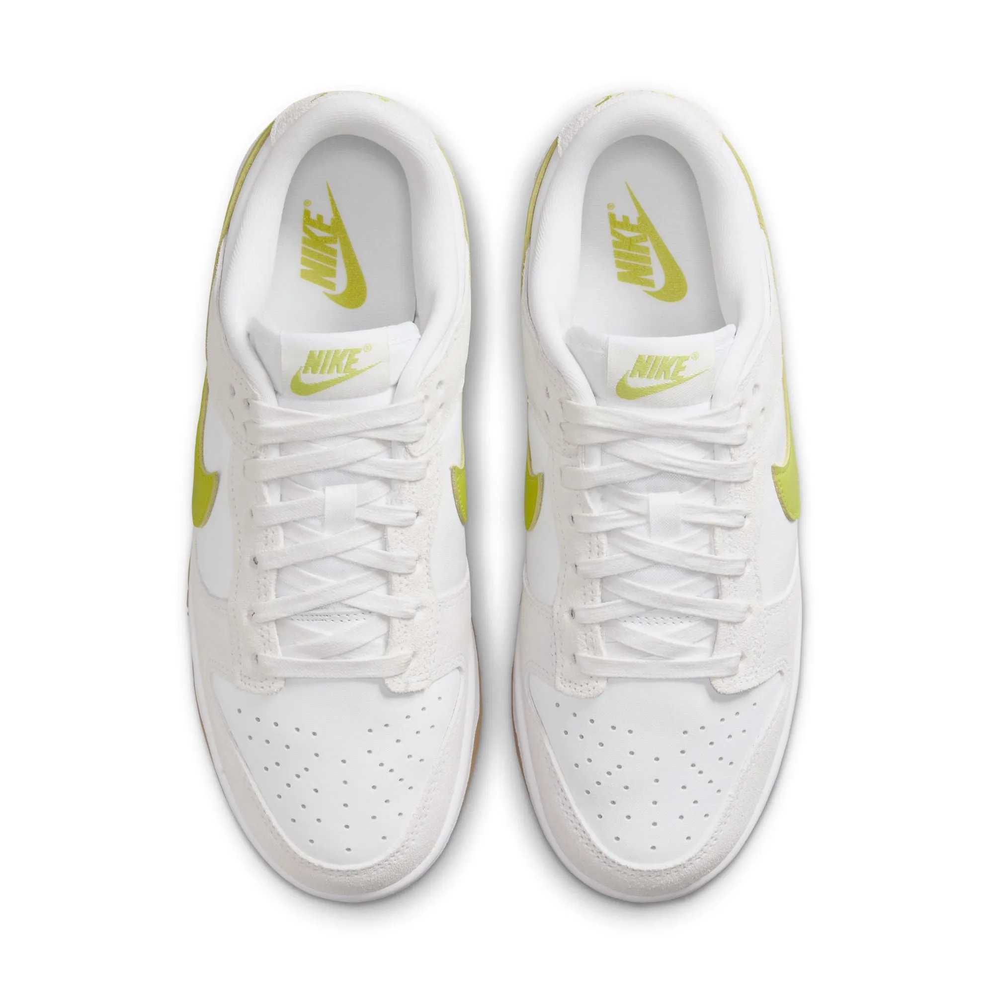 WMNS Nike Dunk Low (White/Bright Cactus/Gum Yellow)