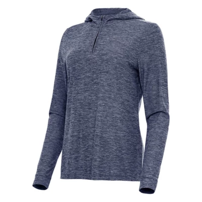 Women's Antigua Daybreak Hooded Long Sleeve Golf 1/4 Zip