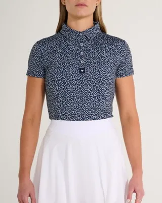 Women's Bad Birdie Ditsy Down Golf Polo