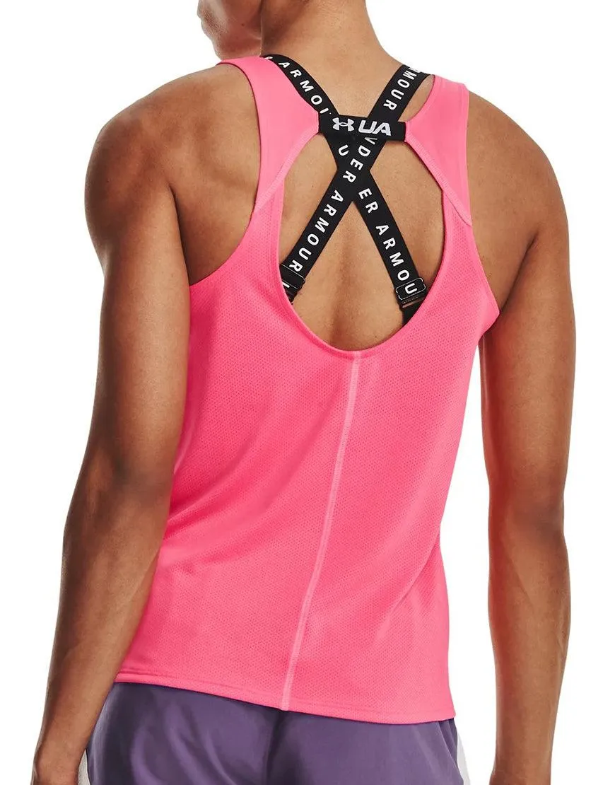 Women's Fly By Tank :Pink Shock