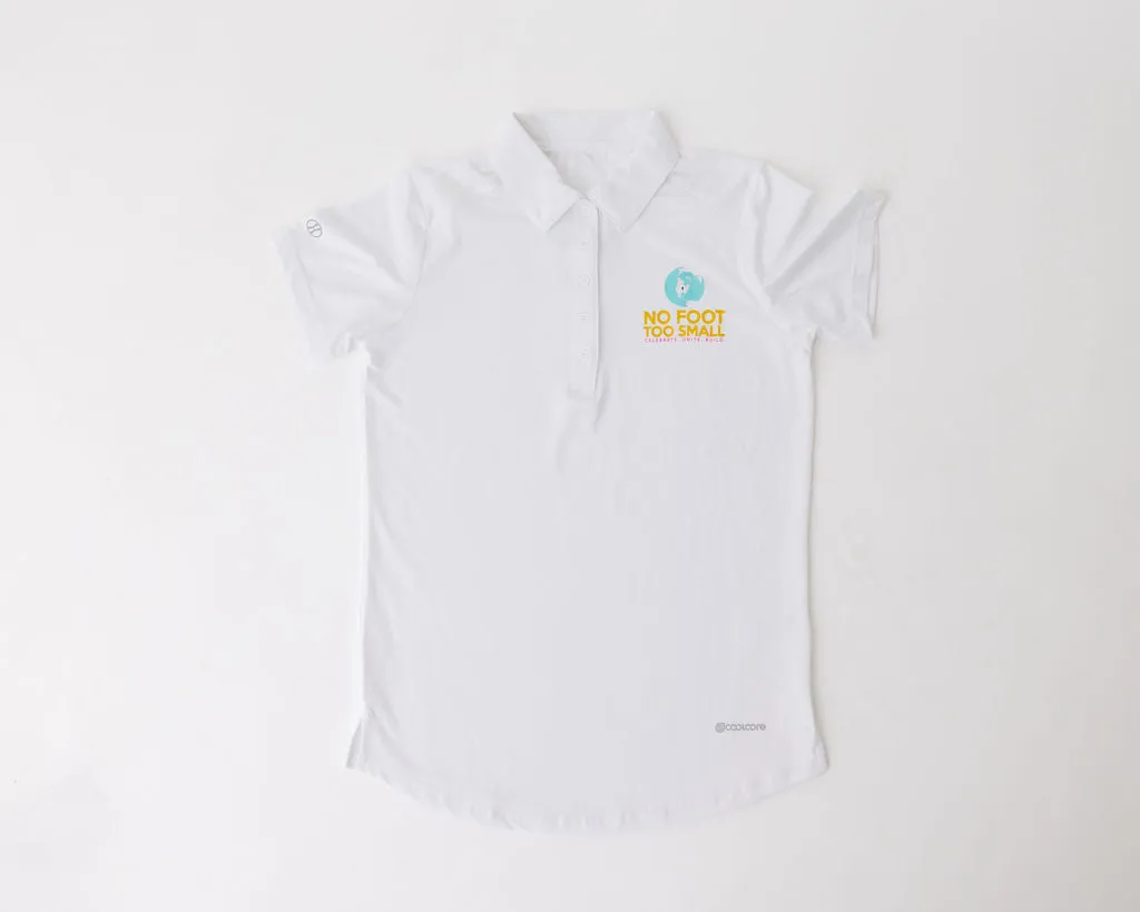 Women's Holloway CoolCore Polo- White (imperfect)