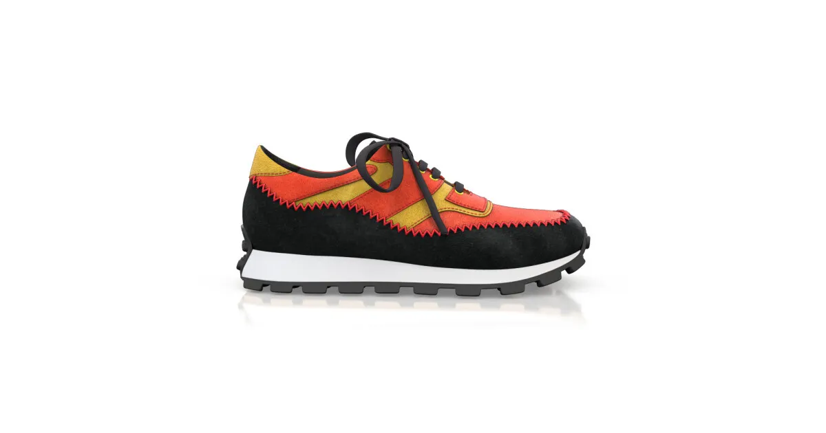 Women's Leather Running Sneakers 54997