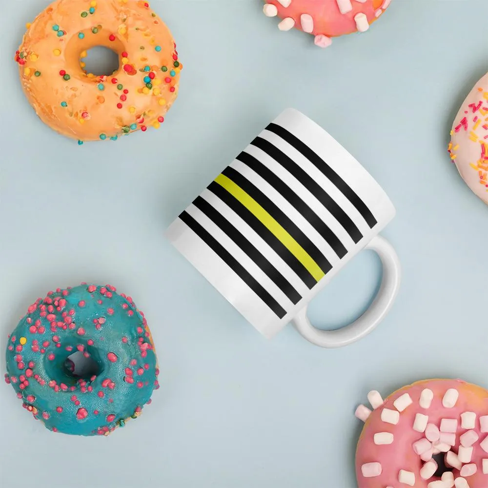 Yellow Line Coffee Mug