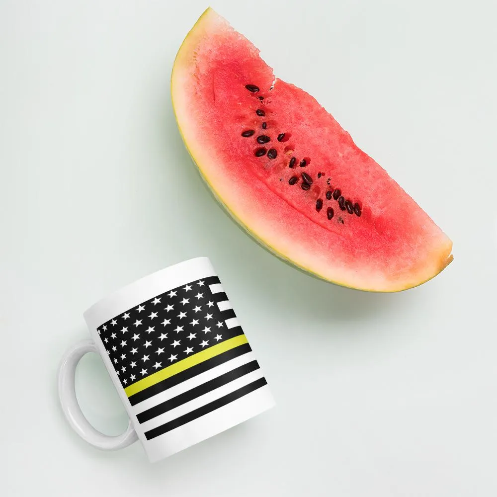 Yellow Line Coffee Mug