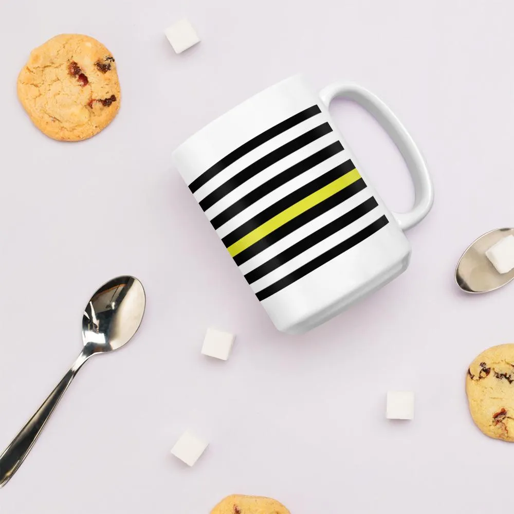 Yellow Line Coffee Mug